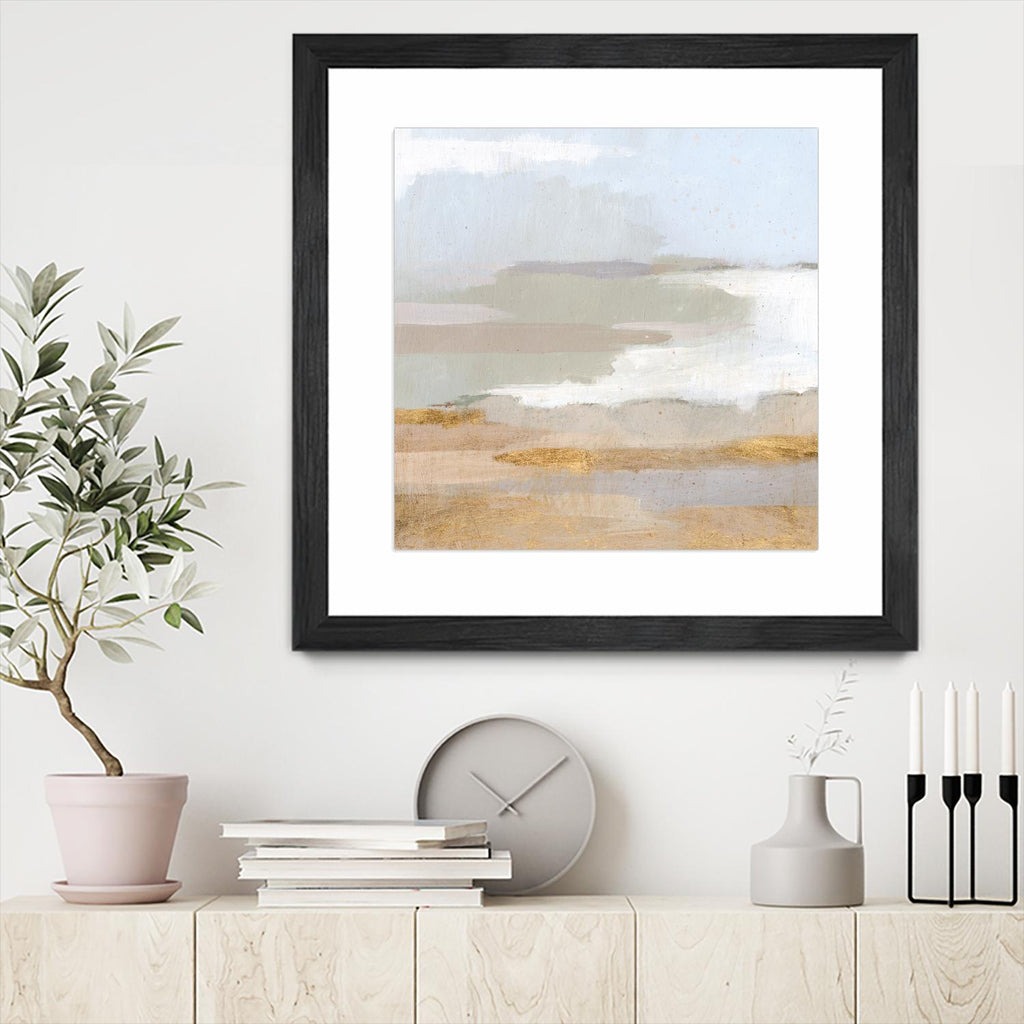 Abstract Coastland II by Victoria Borges on GIANT ART - gold landscapes & seascapes abstract