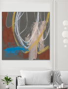 Re-Directed I by Jennifer Goldberger on GIANT ART - red abstract abstract 