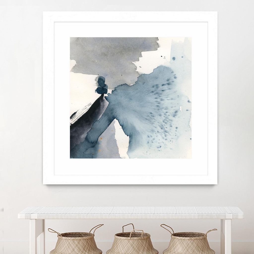 Winter Current IV par Victoria Barnes sur GIANT ART - abstrait bleu