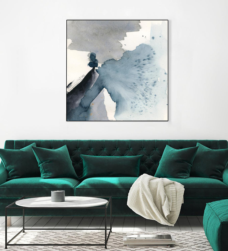 Winter Current IV by Victoria Barnes on GIANT ART - blue abstract abstract