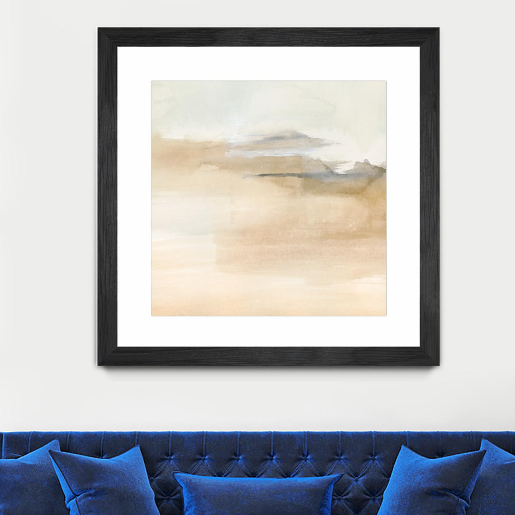Cinnamon Shores I by Victoria Barnes on GIANT ART - beige coastal tropical abstract
