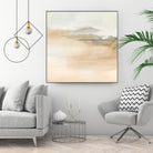 Cinnamon Shores I by Victoria Barnes on GIANT ART - beige coastal tropical abstract
