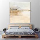 Cinnamon Shores II by Victoria Barnes on GIANT ART - beige coastal tropical abstract