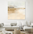Cinnamon Shores II by Victoria Barnes on GIANT ART - beige coastal tropical abstract