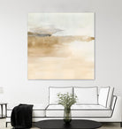 Cinnamon Shores II by Victoria Barnes on GIANT ART - beige coastal tropical abstract