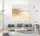 Cinnamon Shores II by Victoria Barnes on GIANT ART - beige coastal tropical abstract