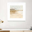 Cinnamon Shores II by Victoria Barnes on GIANT ART - beige coastal tropical abstract