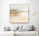 Cinnamon Shores II by Victoria Barnes on GIANT ART - beige coastal tropical abstract