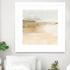 Cinnamon Shores II by Victoria Barnes on GIANT ART - beige coastal tropical abstract