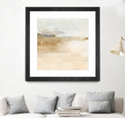 Cinnamon Shores II by Victoria Barnes on GIANT ART - beige coastal tropical abstract
