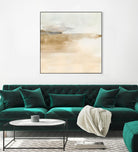 Cinnamon Shores II by Victoria Barnes on GIANT ART - beige coastal tropical abstract