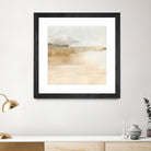 Cinnamon Shores II by Victoria Barnes on GIANT ART - beige coastal tropical abstract