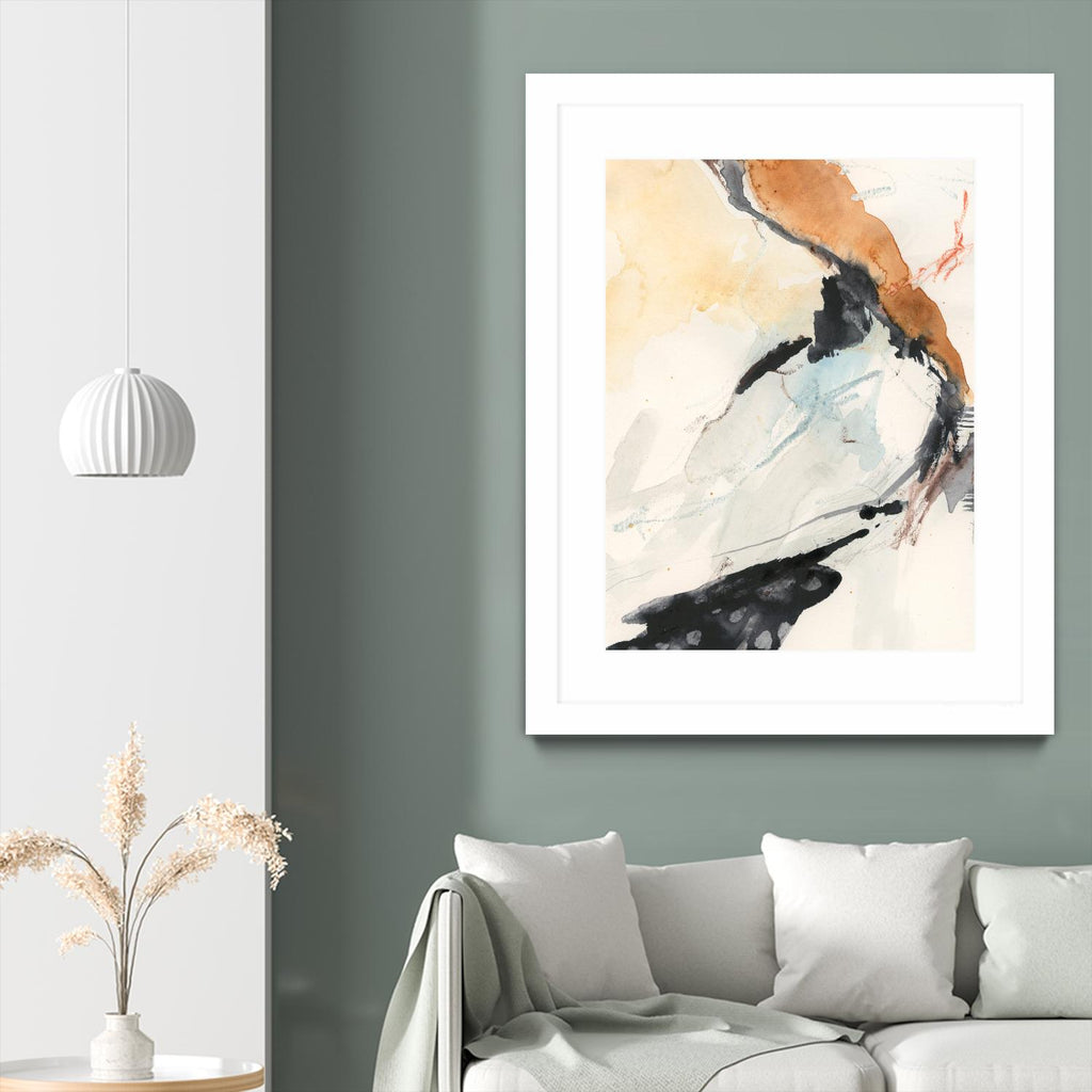 Efflux I by Victoria Borges on GIANT ART - beige watercolour abstract