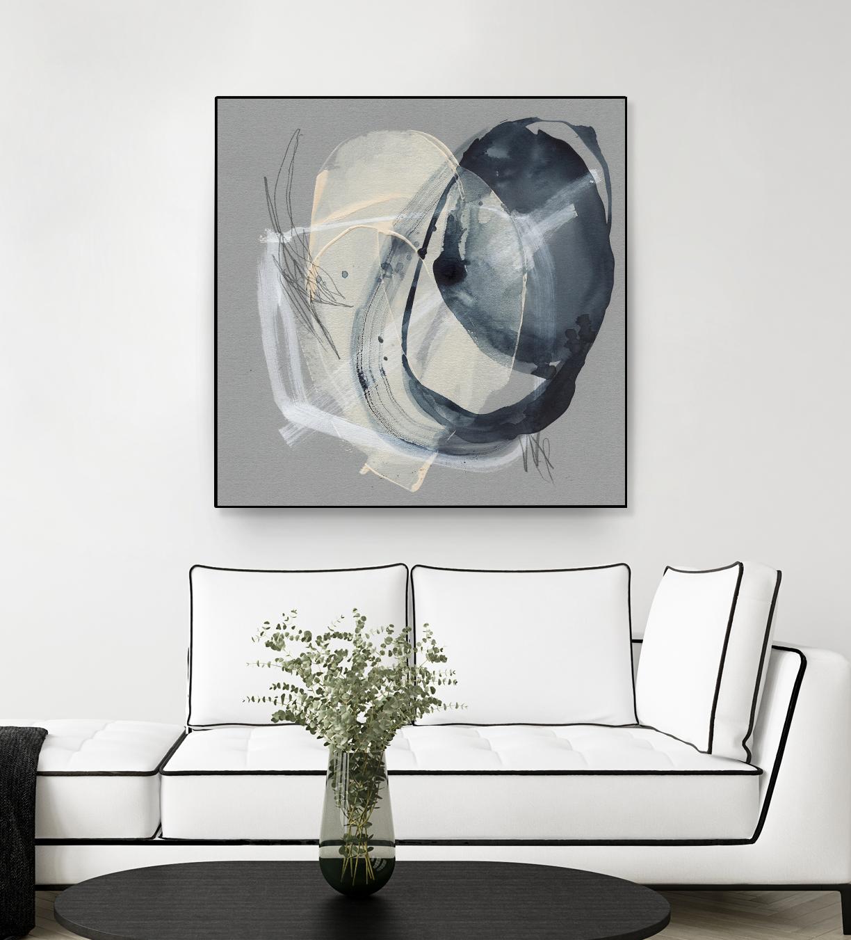 Tandem Loops II by Jennifer Goldberger on GIANT ART - beige abstract abstract