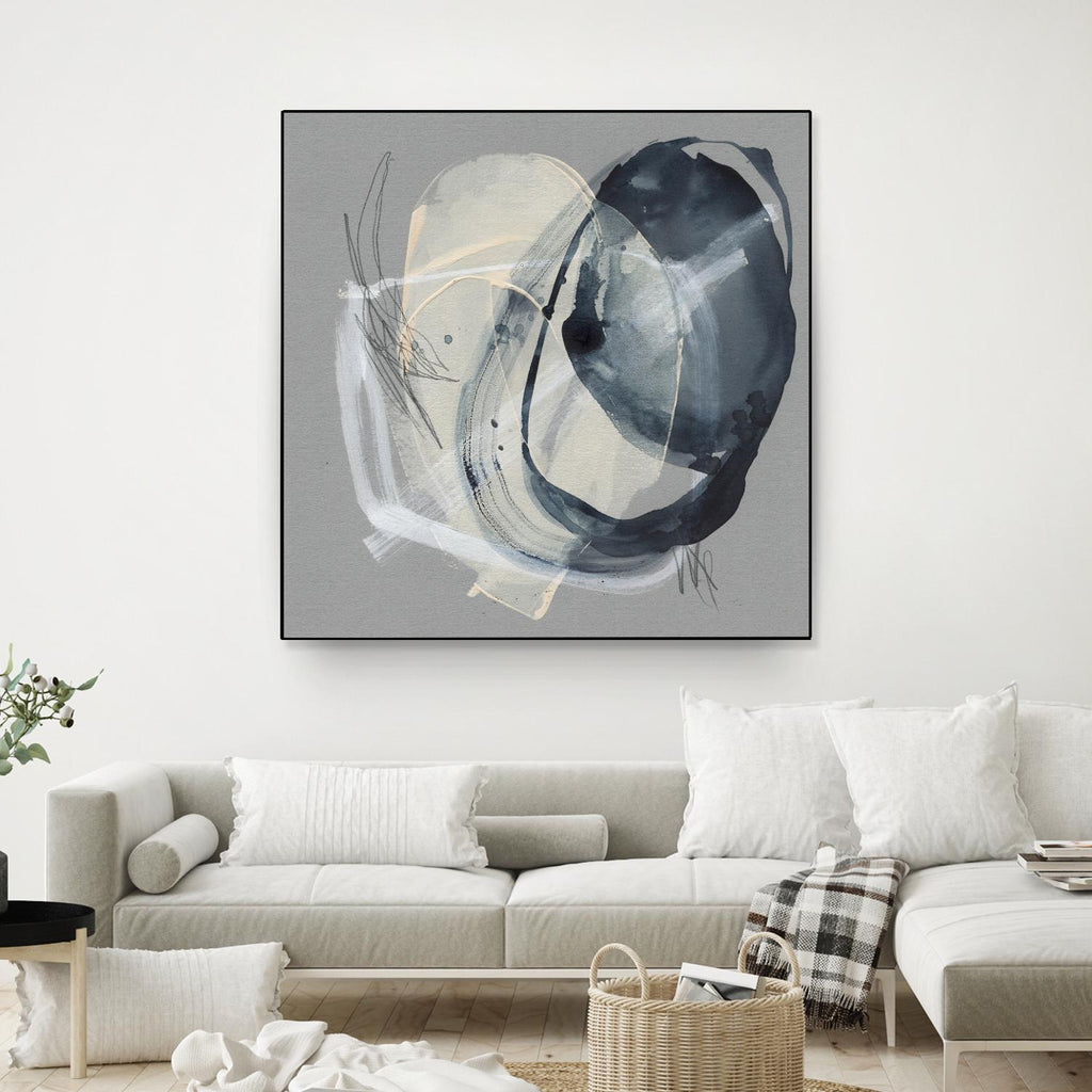 Tandem Loops II by Jennifer Goldberger on GIANT ART - beige abstract abstract