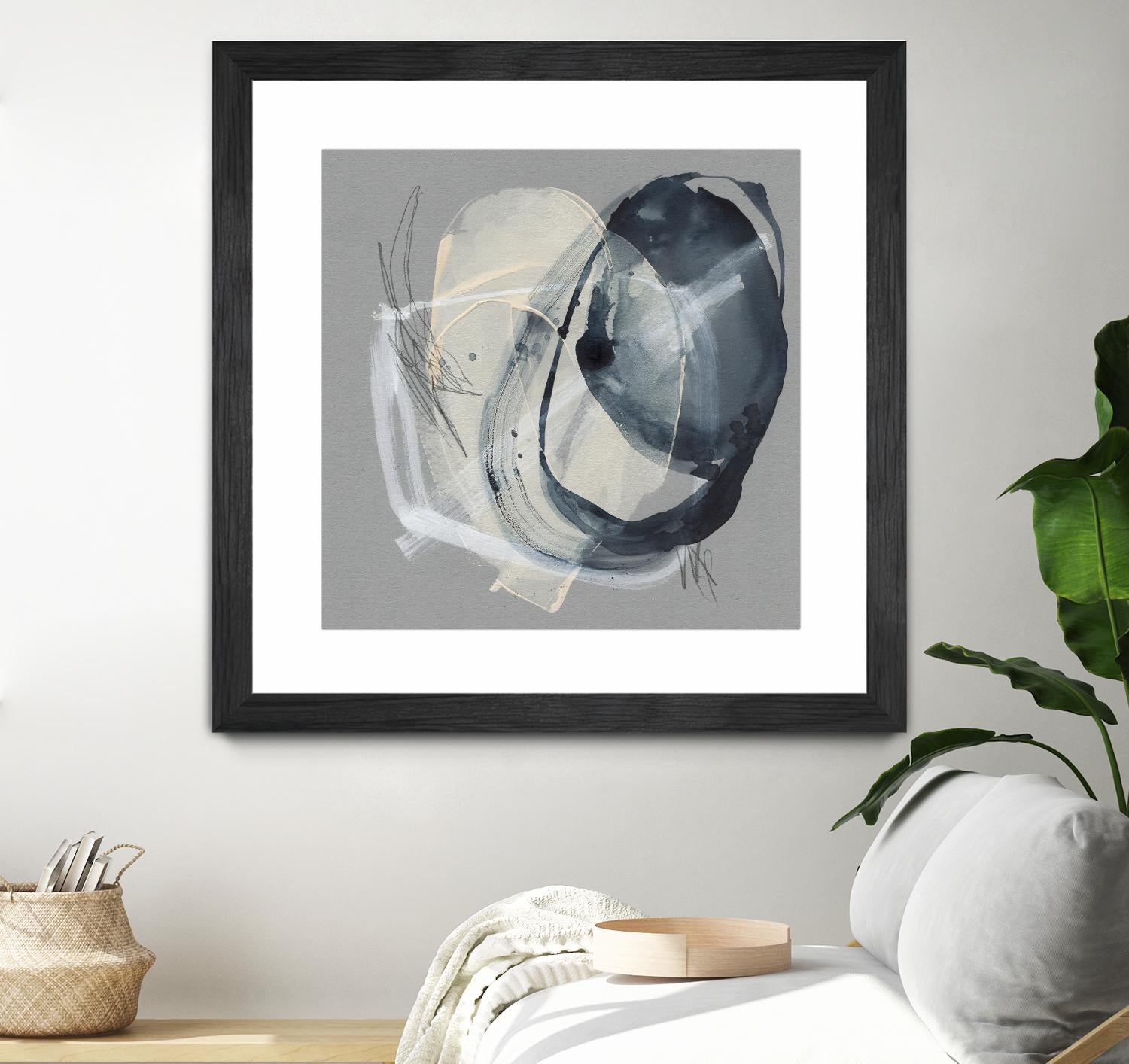 Tandem Loops II by Jennifer Goldberger on GIANT ART - beige abstract abstract