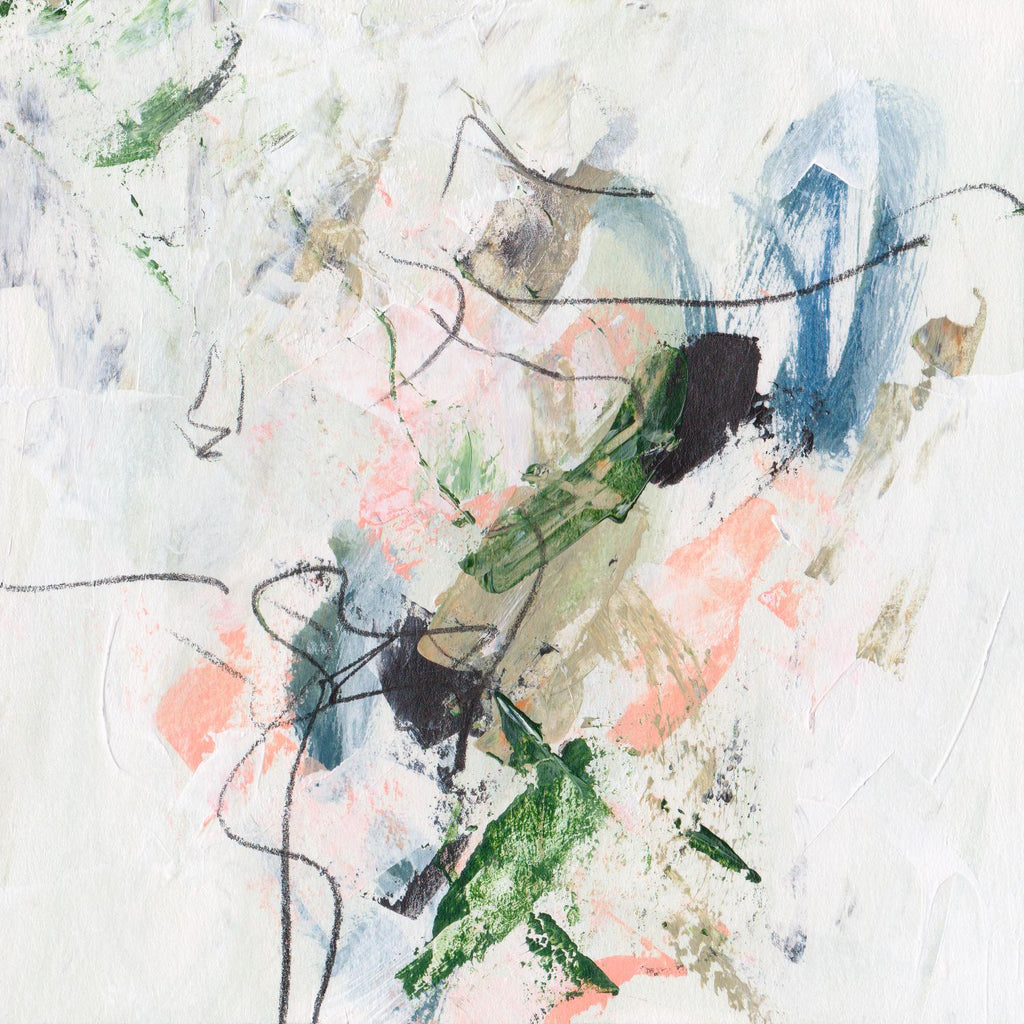 Approaching Spring II par Melissa Wang sur GIANT ART - abstrait rose