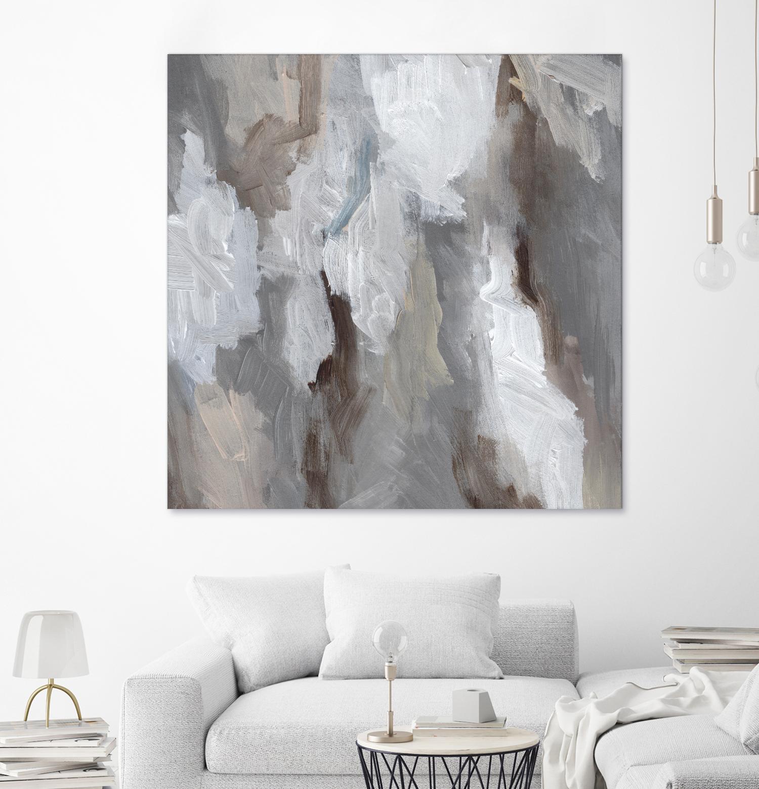 Cloudy Shapes I by Jennifer Parker on GIANT ART - beige abstract