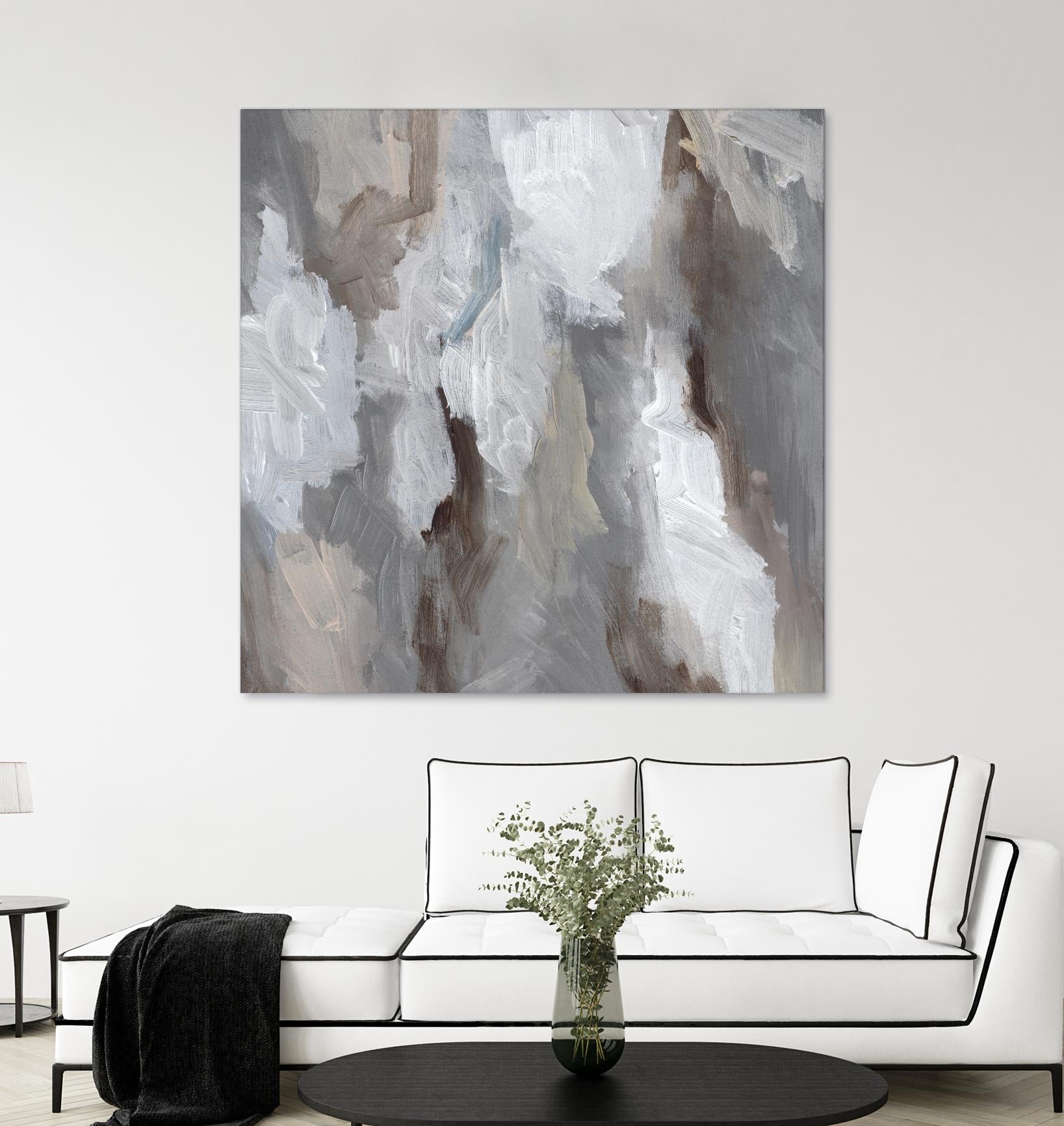 Cloudy Shapes I by Jennifer Parker on GIANT ART - beige abstract