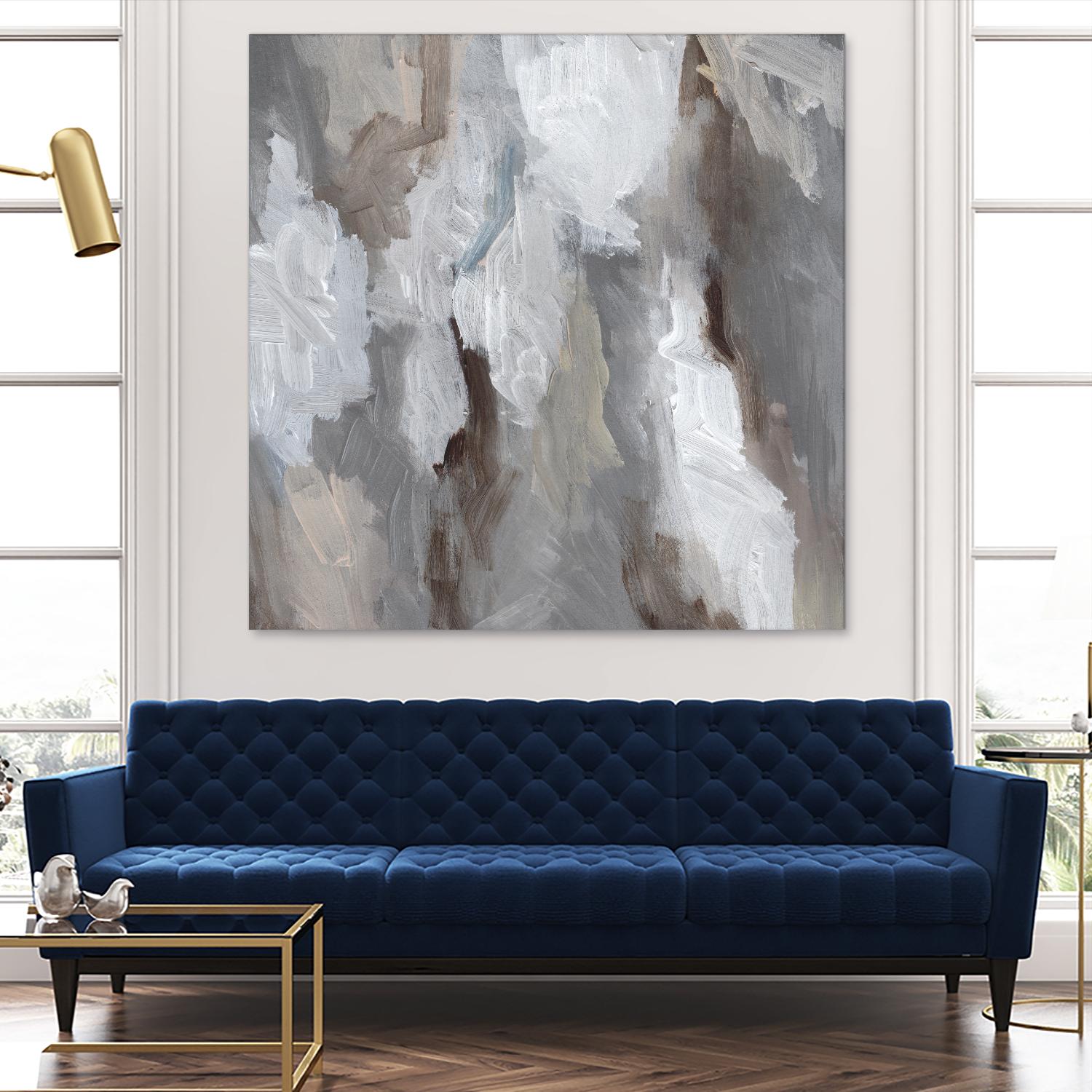 Cloudy Shapes I by Jennifer Parker on GIANT ART - beige abstract