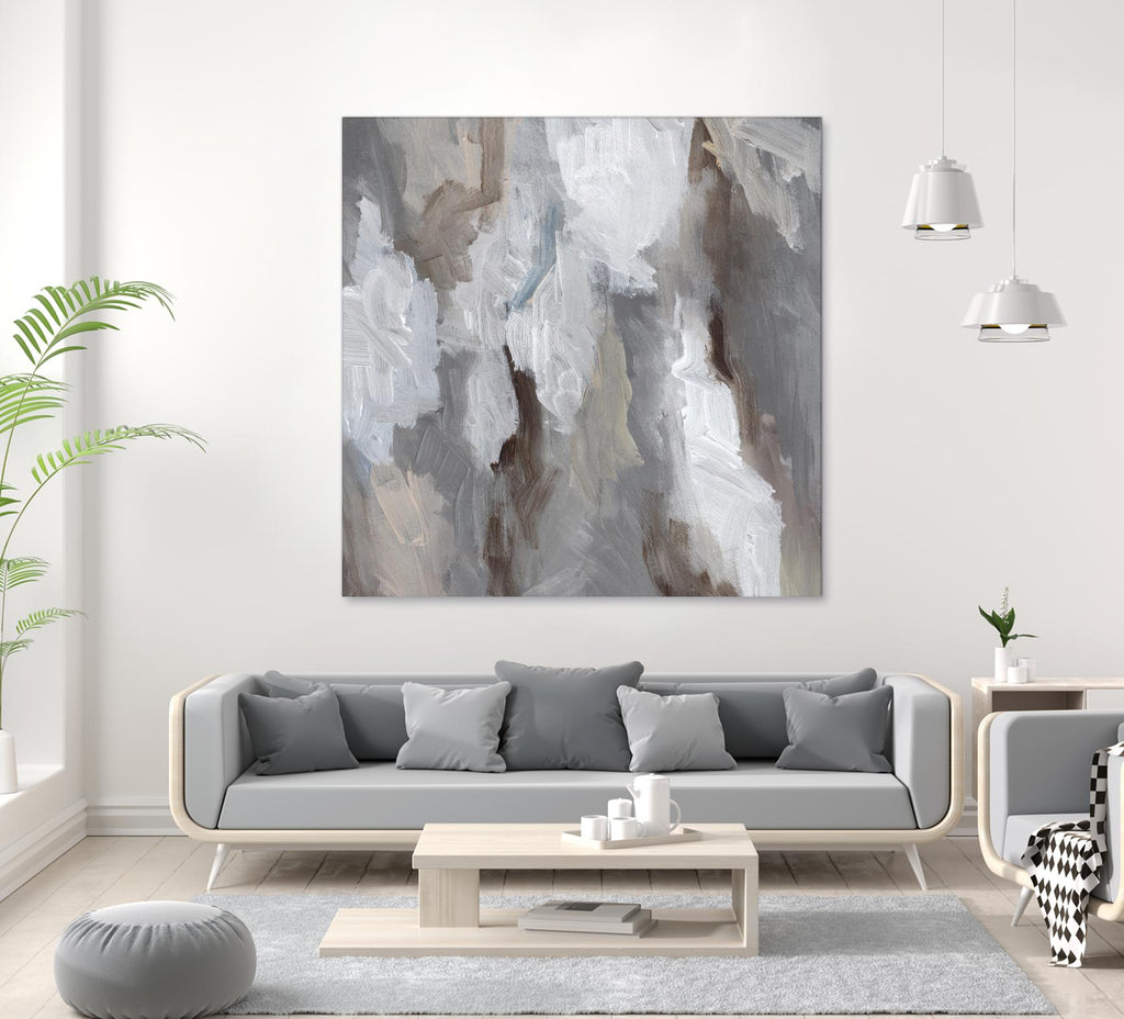 Cloudy Shapes I by Jennifer Parker on GIANT ART - beige abstract