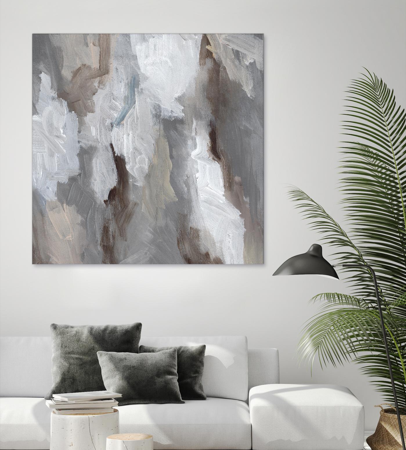 Cloudy Shapes I by Jennifer Parker on GIANT ART - beige abstract