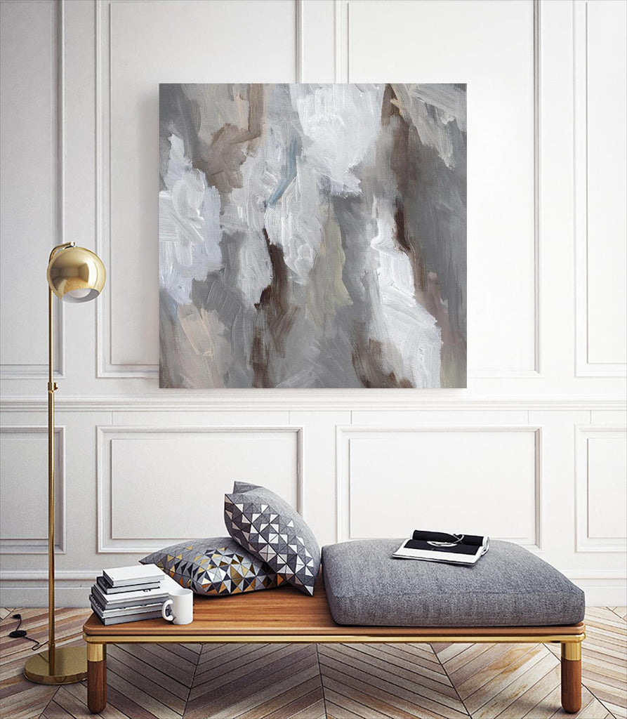 Formes nuageuses I de Jennifer Parker sur GIANT ART - abstrait beige