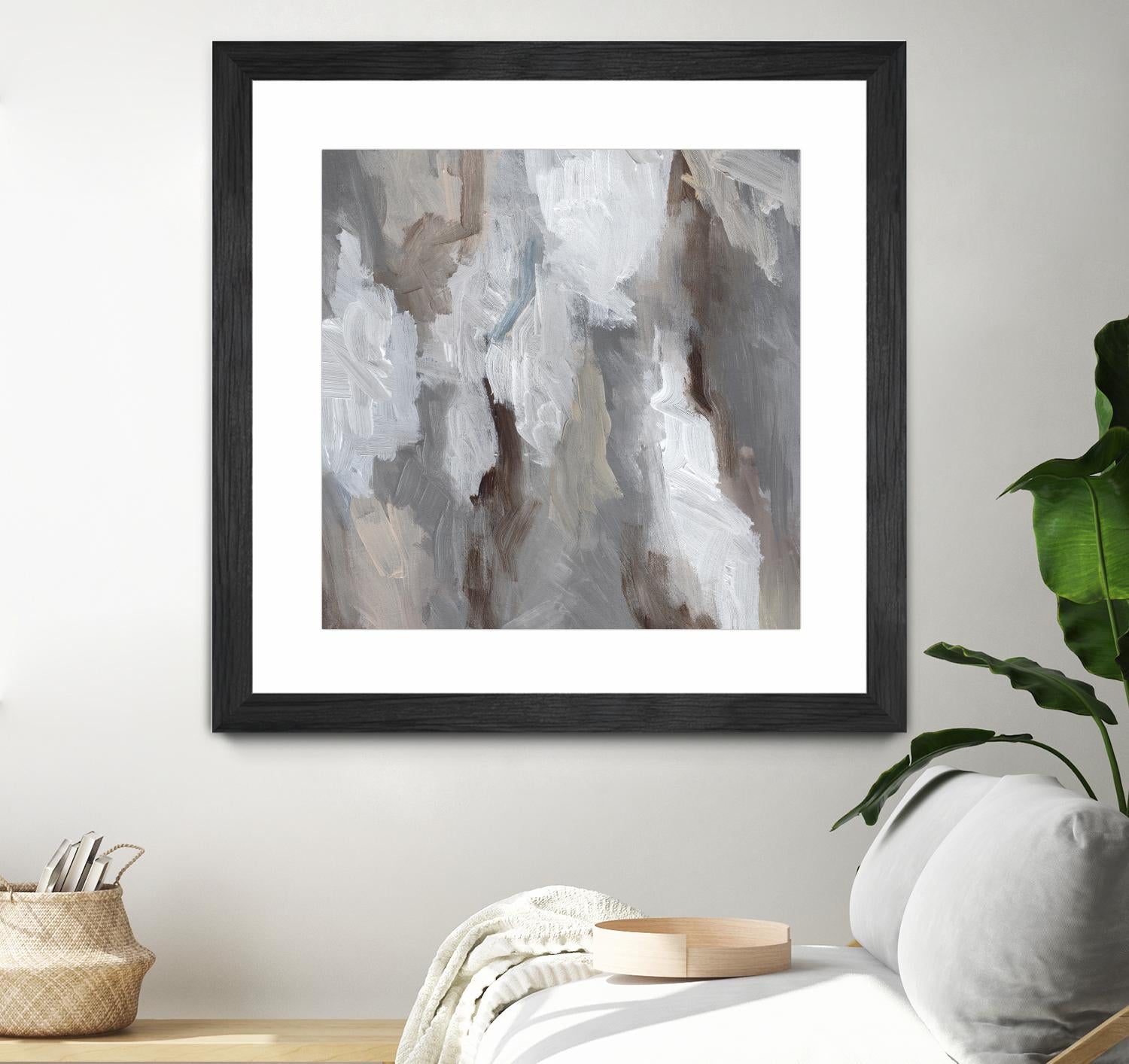 Cloudy Shapes I by Jennifer Parker on GIANT ART - beige abstract