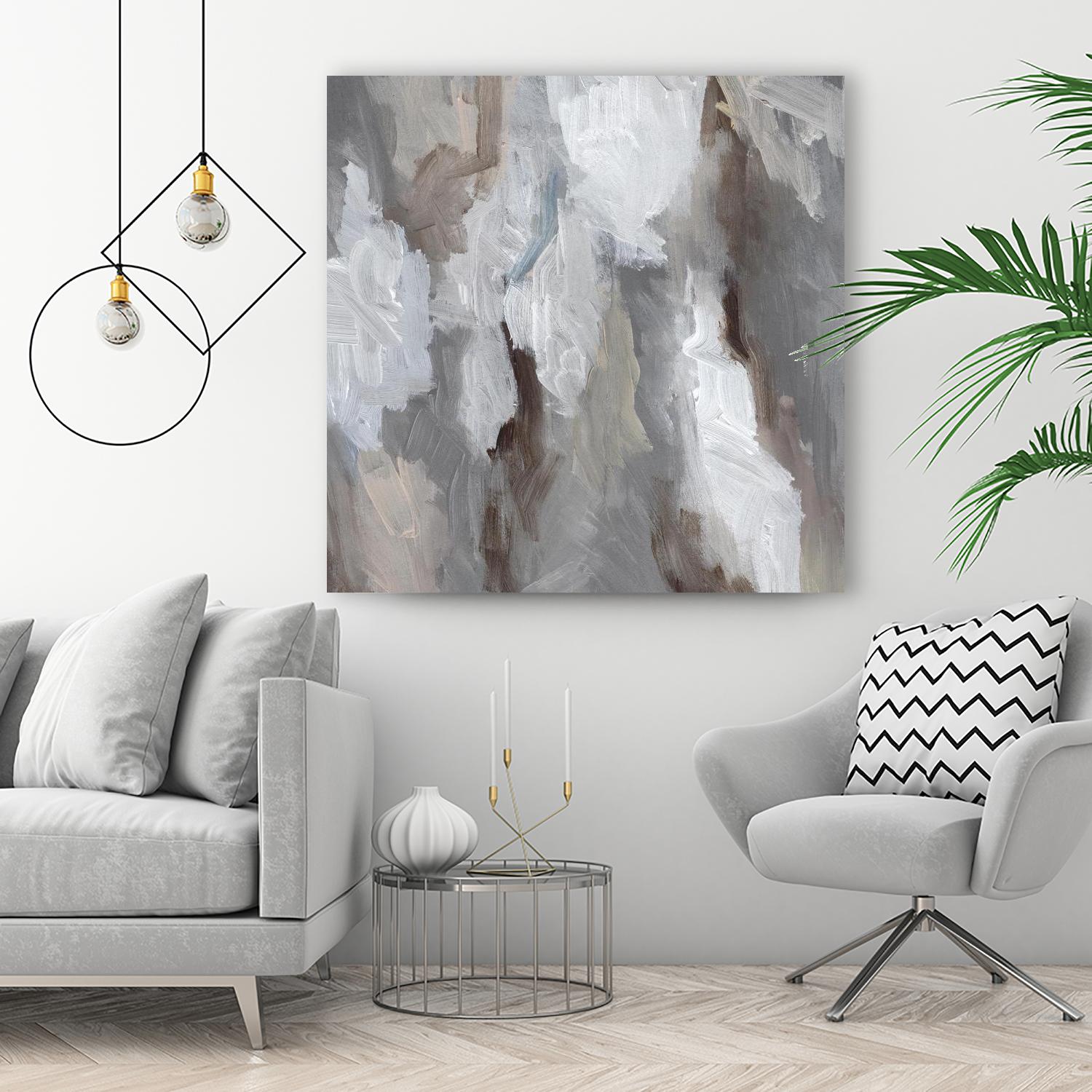 Cloudy Shapes I by Jennifer Parker on GIANT ART - beige abstract