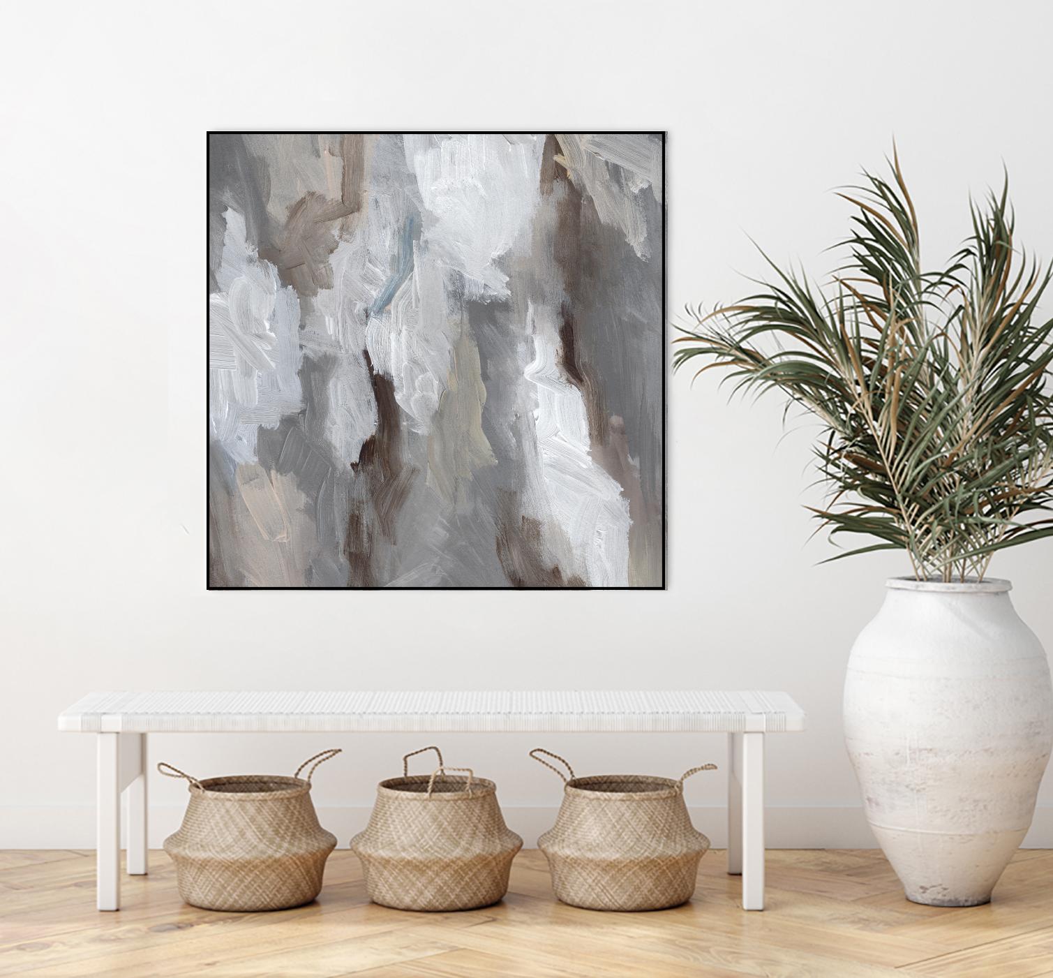 Cloudy Shapes I by Jennifer Parker on GIANT ART - beige abstract