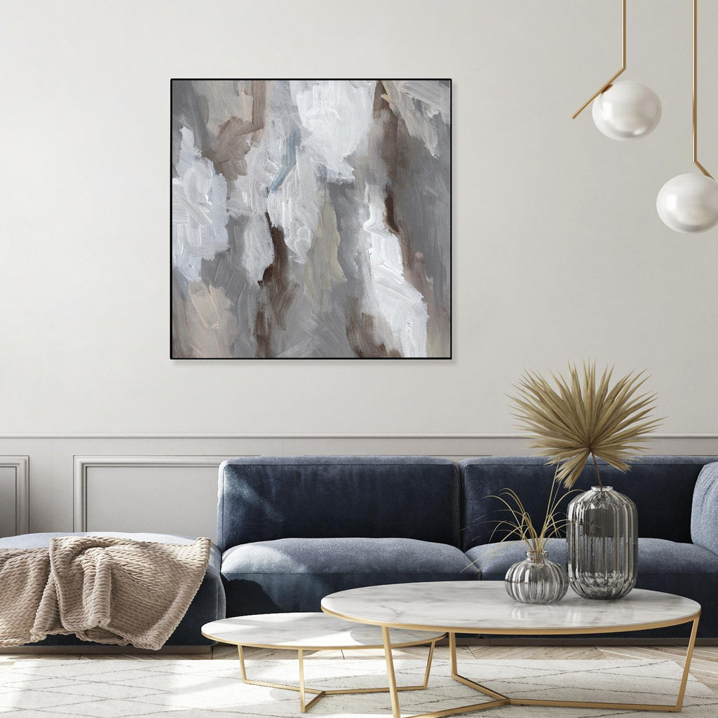 Cloudy Shapes I by Jennifer Parker on GIANT ART - beige abstract
