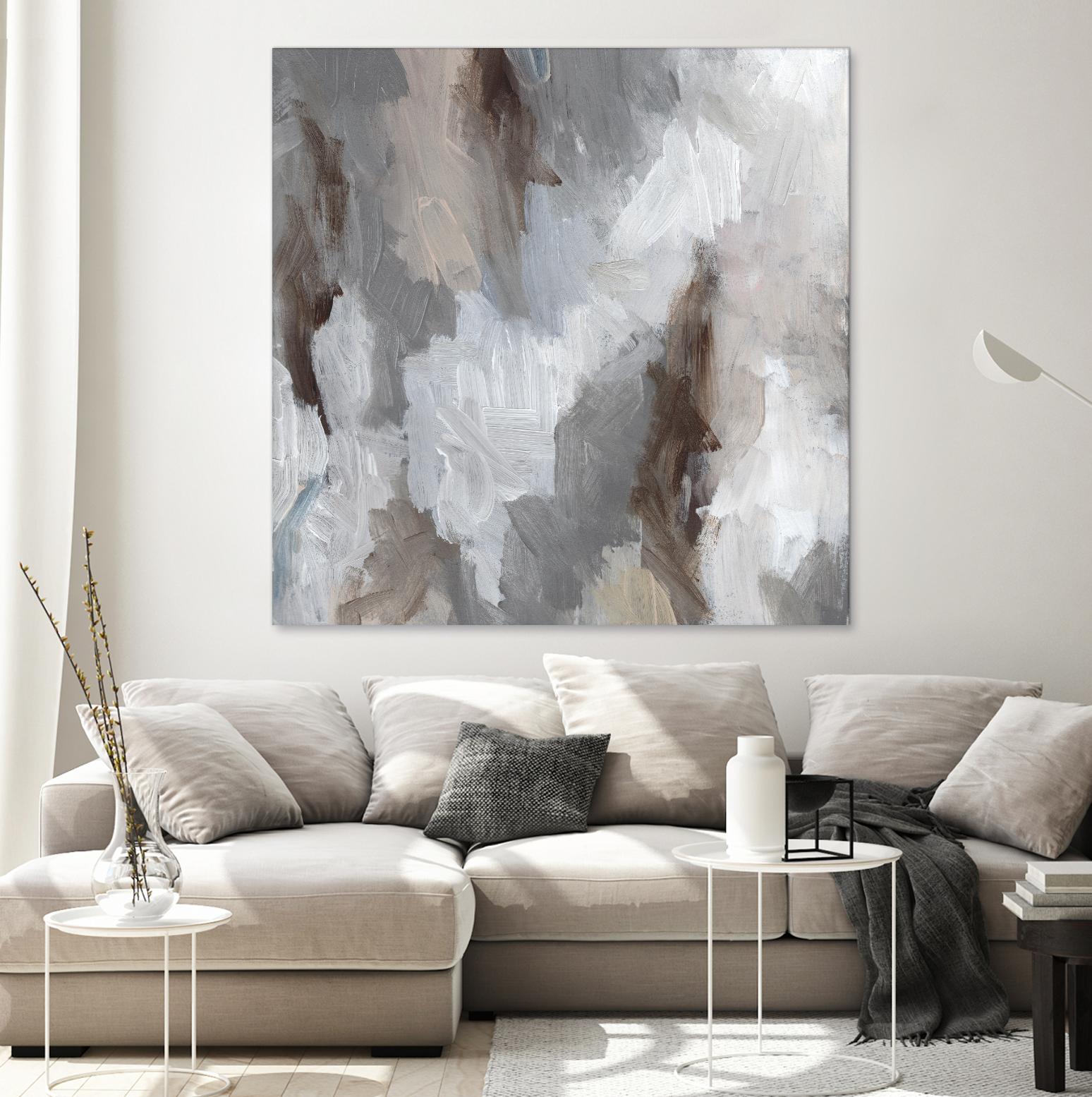 Cloudy Shapes II by Jennifer Parker on GIANT ART - white abstract abstract