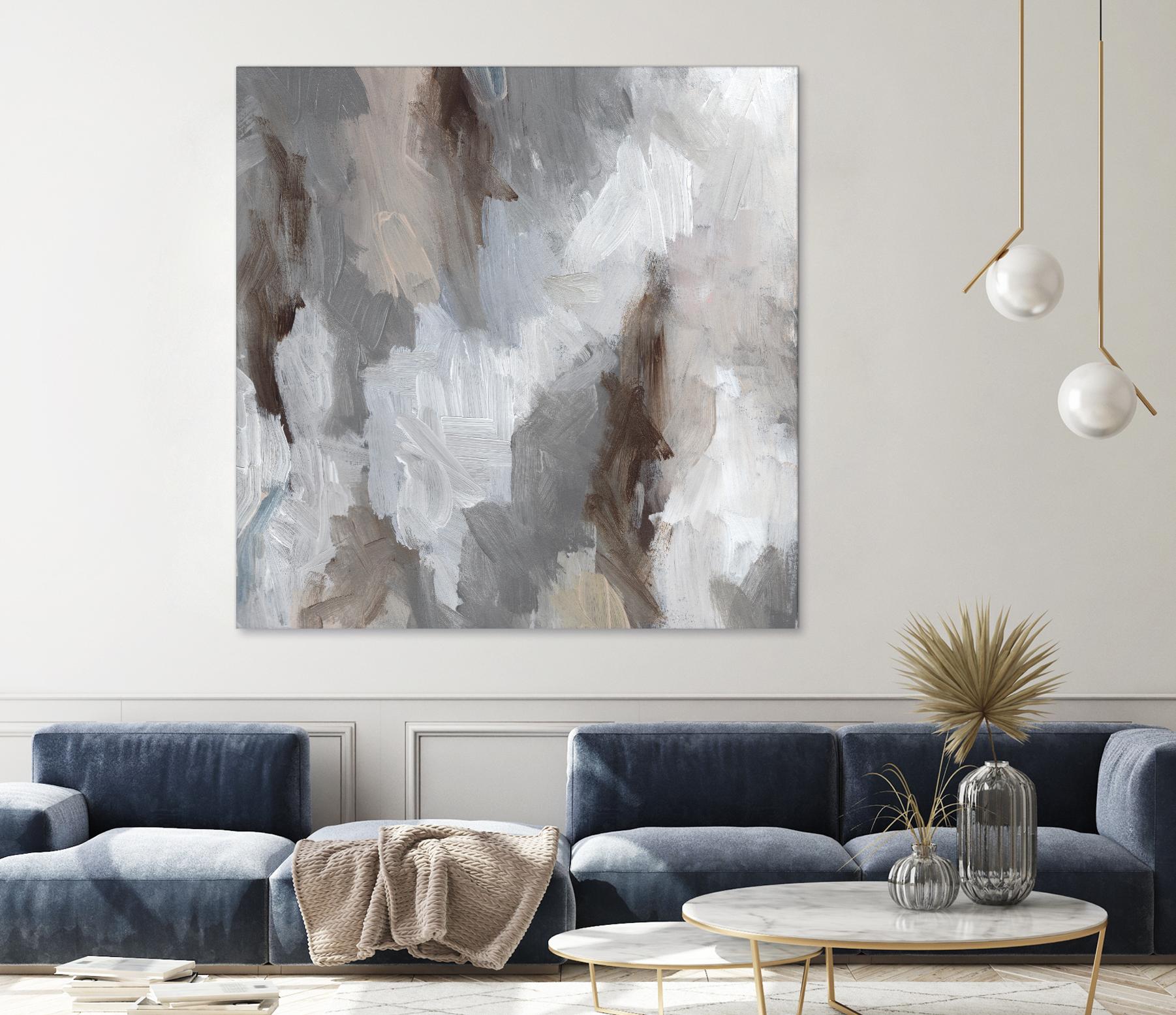Cloudy Shapes II by Jennifer Parker on GIANT ART - white abstract abstract