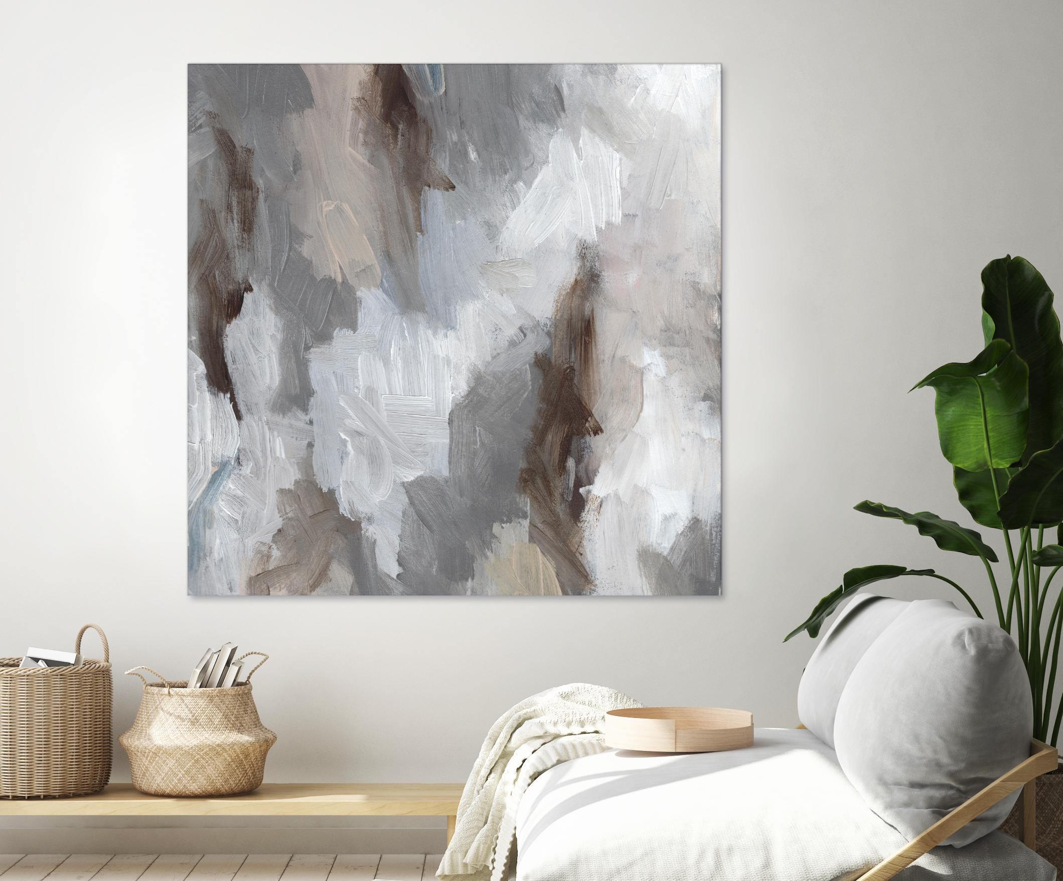 Cloudy Shapes II by Jennifer Parker on GIANT ART - white abstract abstract