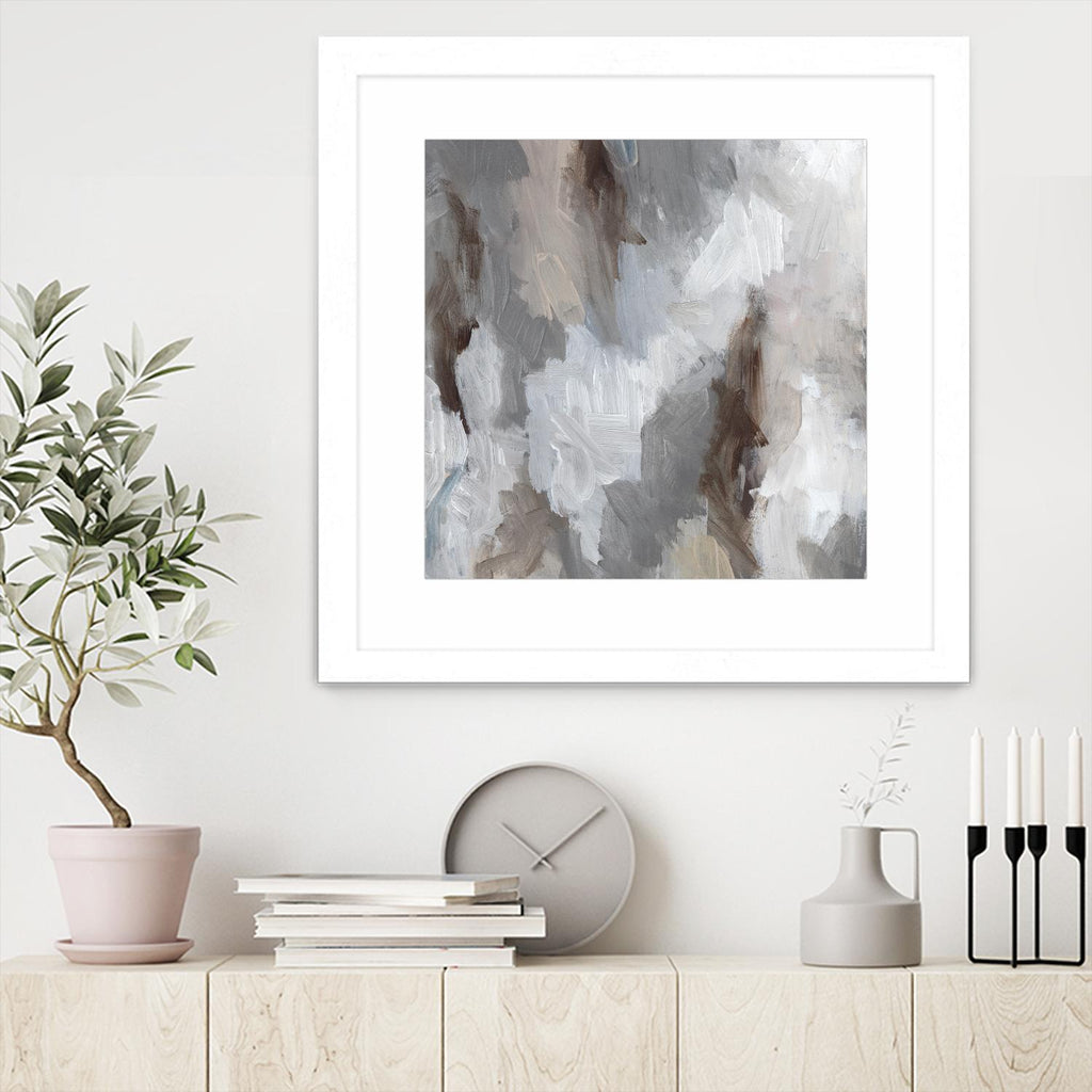 Cloudy Shapes II by Jennifer Parker on GIANT ART - white abstract abstract
