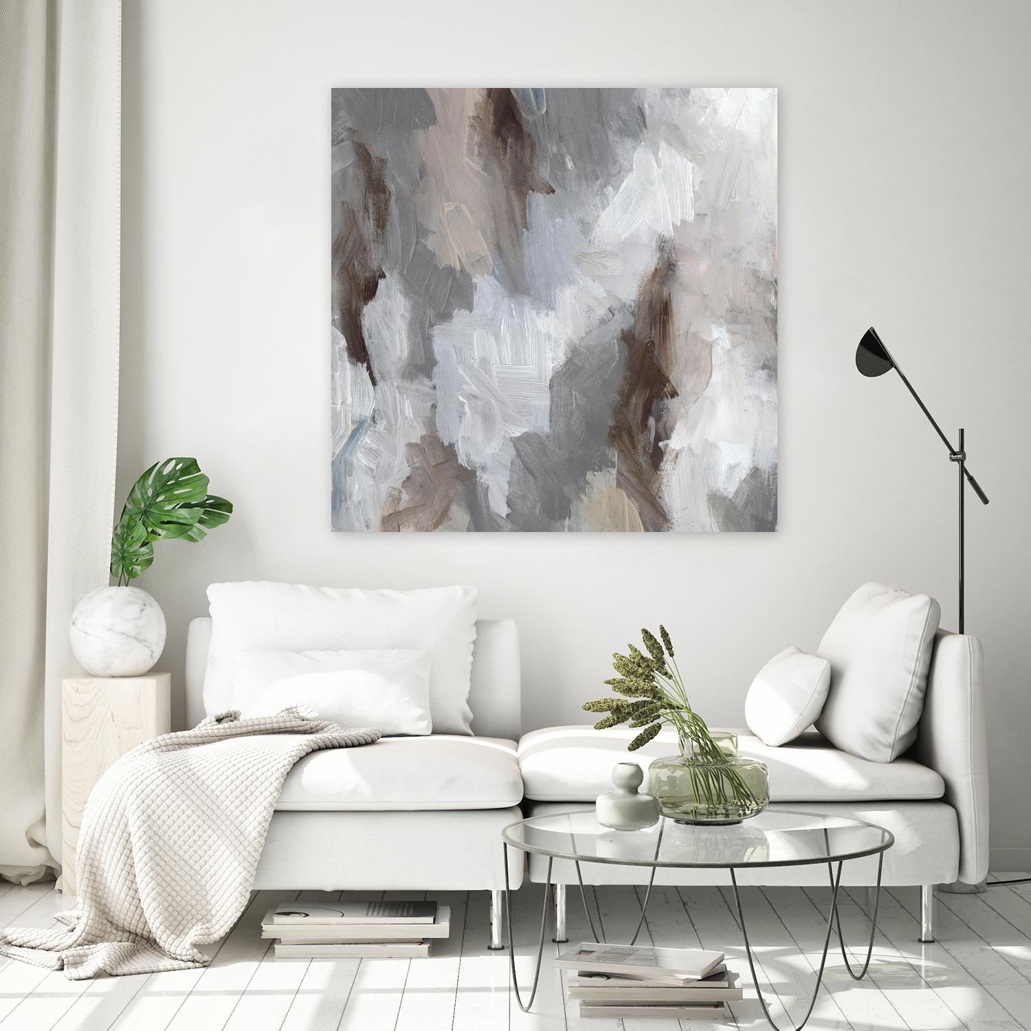Cloudy Shapes II by Jennifer Parker on GIANT ART - white abstract abstract