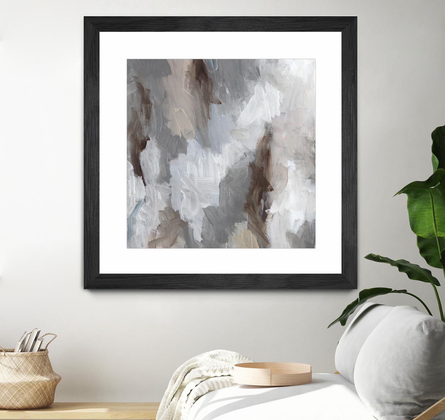 Cloudy Shapes II by Jennifer Parker on GIANT ART - white abstract abstract