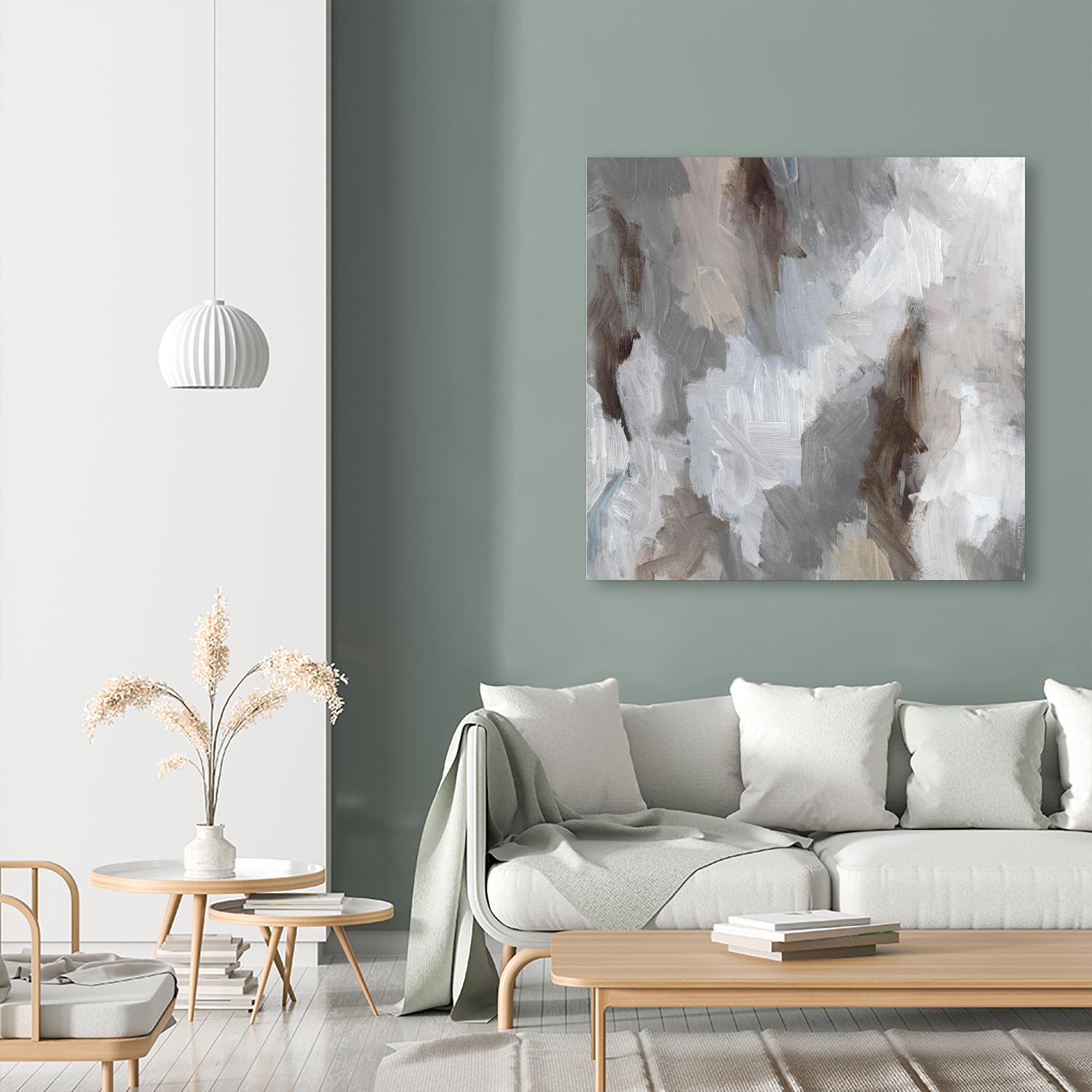 Cloudy Shapes II by Jennifer Parker on GIANT ART - white abstract abstract