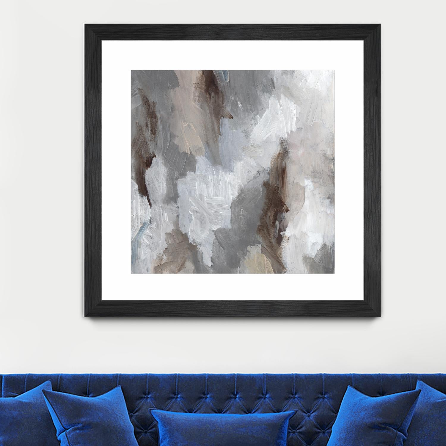 Cloudy Shapes II by Jennifer Parker on GIANT ART - white abstract abstract