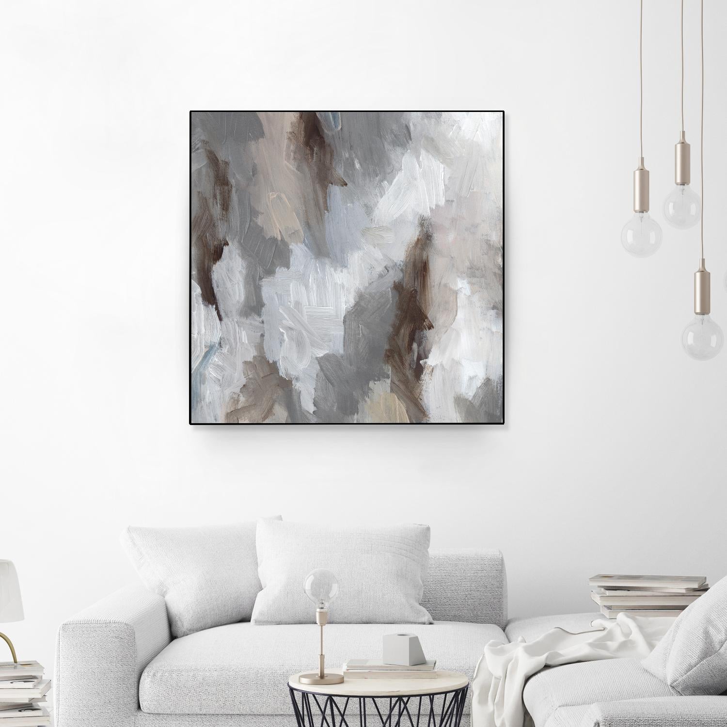 Cloudy Shapes II by Jennifer Parker on GIANT ART - white abstract abstract