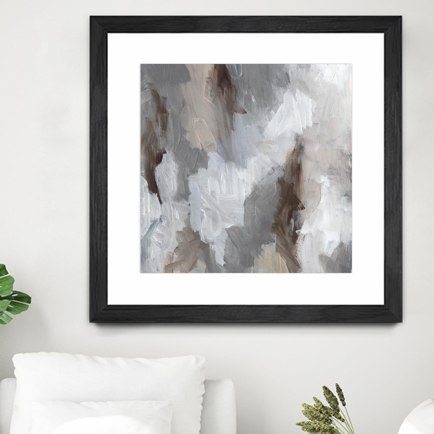Cloudy Shapes II by Jennifer Parker on GIANT ART - white abstract abstract
