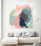 Circle Side I by June Vess on GIANT ART - pink abstract abstract