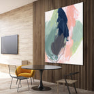 Circle Side II by June Vess on GIANT ART - pink abstract abstract