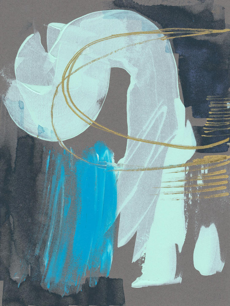 Swivel I de Jennifer Goldberger sur GIANT ART - abstrait doré