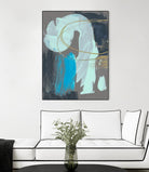 Swivel I by Jennifer Goldberger on GIANT ART - gold abstract abstract