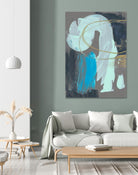 Swivel I by Jennifer Goldberger on GIANT ART - gold abstract abstract