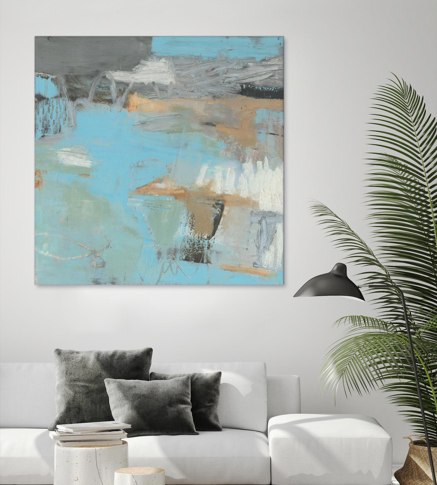 Printed Thither III by Sue Jachimiec on GIANT ART - beige abstract 