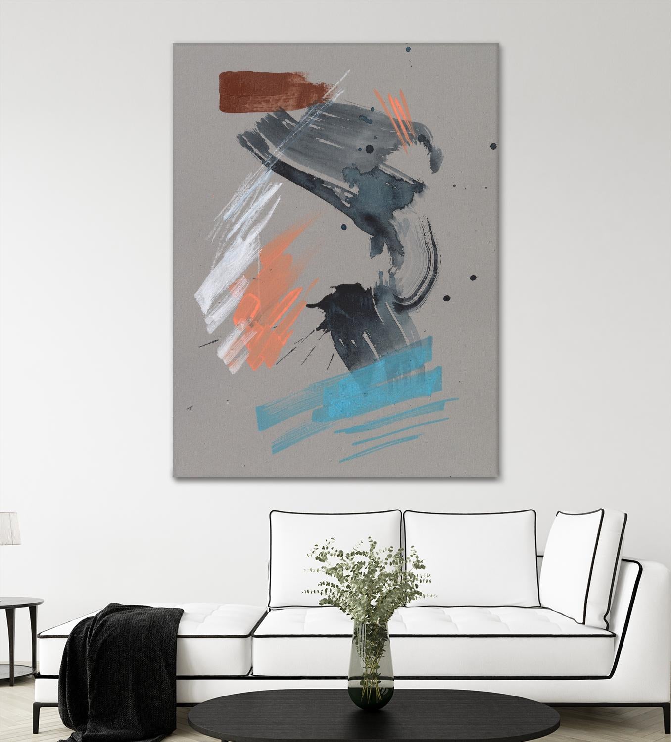 Playful Marks I by Jennifer Goldberger on GIANT ART - white abstract abstract