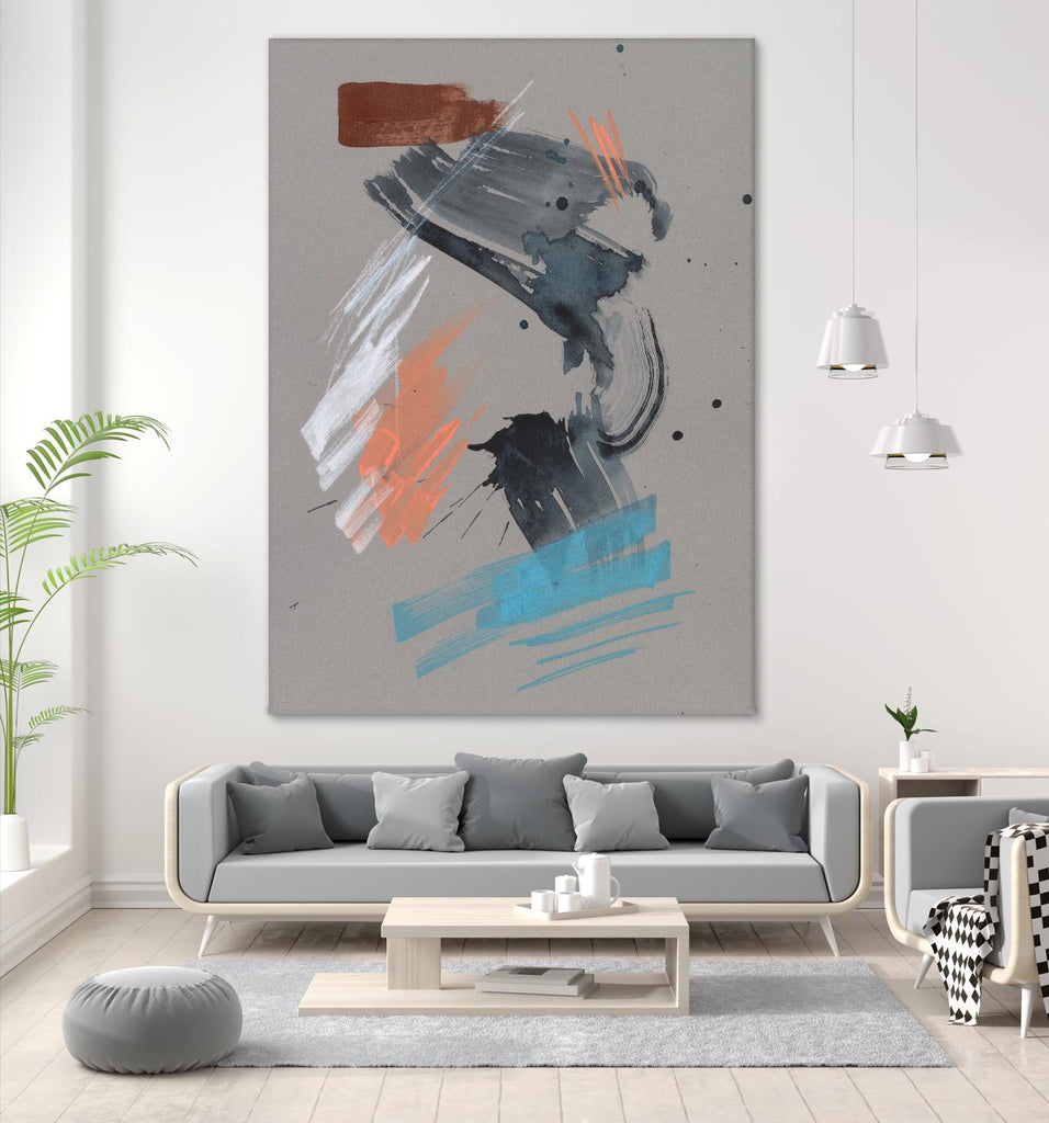 Playful Marks I by Jennifer Goldberger on GIANT ART - white abstract abstract