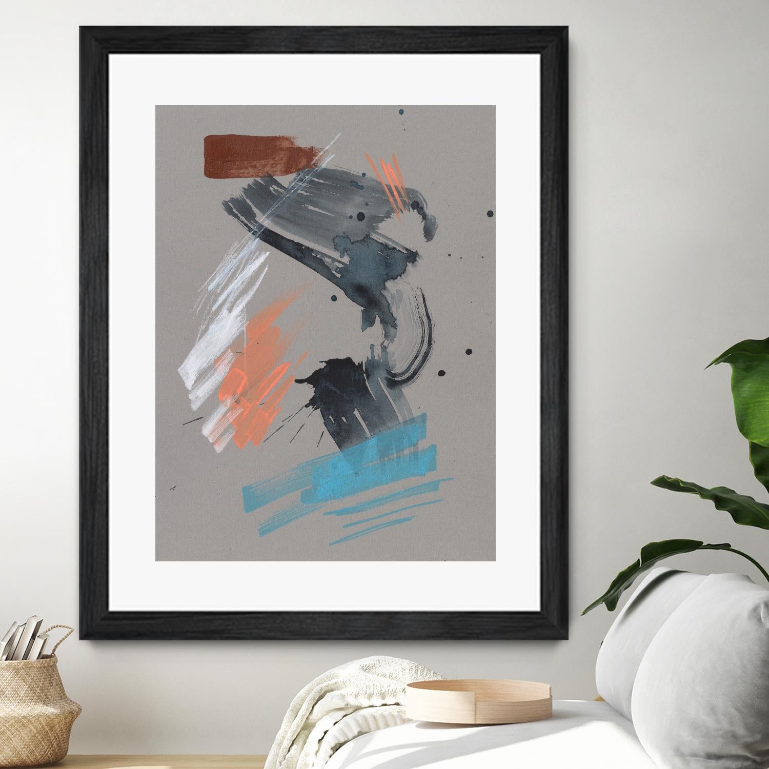 Playful Marks I by Jennifer Goldberger on GIANT ART - white abstract abstract